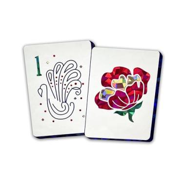 Imagem de Elektroplate Decalque refletivo Mahjong Swan Tiles (10 cm x 7,6 cm) | Adesivo de vinil premium para todos os climas para carro, garrafa de água, laptop, tablet, refrigerador, telefone e mais | Feito