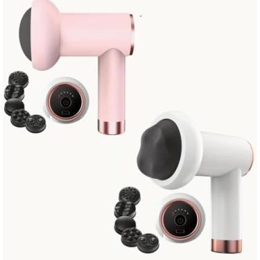 Imagem de Massageador Corporal Elétrico Sem Fio Redutor de Medidas e Celulite – Drenagem Linfática e Relaxamento Muscular (Rosa)