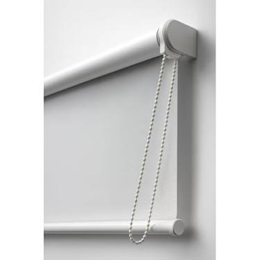 Imagem de Persiana Rolo Blackout 100% Bloqueio de Luz - Para Janela Quarto Sala Cozinha Escritório Varanda, Anti-Ruído e Termorreguladora Residencial/Comercial (BRANCO,1,40L X 1,40A)