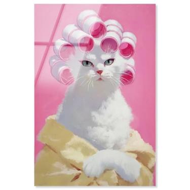 Imagem de Decoração de parede de animal de estimação com impressão acrílica de princesa mimada por Art Remedy, pronta para pendurar, 50 x 76 cm