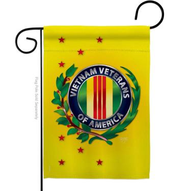 Imagem de Breeze Decor G158235-BO Bandeira vertical decorativa militar militar veterano do Vietnã, 33 x 47 cm, multicolorida