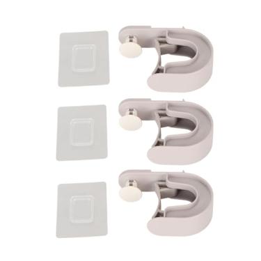 Imagem de CUOFYUNL 3 unidades de suporte para esfregão de vassoura autoadesivo para evitar deslizamento Pinças multiuso para esfregão de montagem na parede para casa Banheiro Cozinha Jardim (Cinza)