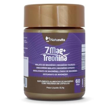 Imagem de 7 Magnésios + Treonina. Dimalato Taurato Citrato Bisglicinato Cápsulas