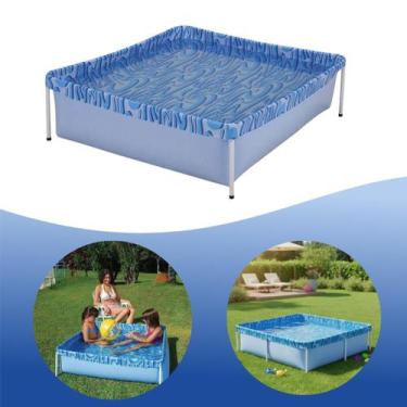 Imagem de Piscina Infantil Quadrada Estrutural Pvc 400 Litros - Mor