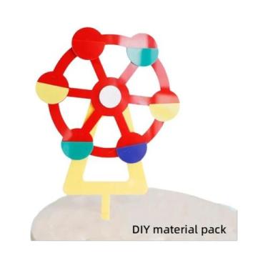 Imagem de Topo De Bolo Temático De Circo Palhaço Leão Elefante Leão Marinho Mági