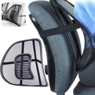 Imagem de Suporte Apoio Lombar Encosto Ergonômico Banco de Carro Cadeira de Escr