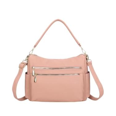 Imagem de Bolsa Feminina Alça Ombro Transversal Tiracolo Couro (Rosa)