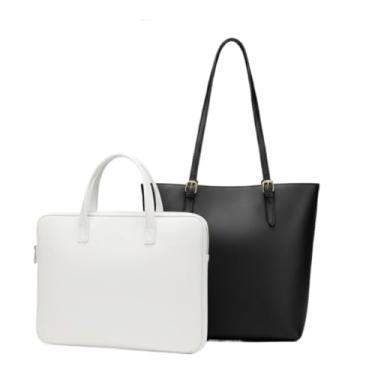 Imagem de Bolsa Para Laptop — Um Kit PráTico Para Proteger Seu Laptop(Pasta Branca + Sacola Preta)
