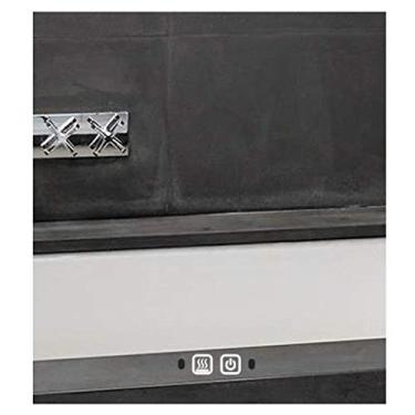 Imagem de Armário de armazenamento iluminado por LED, armário de espelho de banheiro, armário de remédios de aço inoxidável montado na parede, interruptor sensorial, para cozinha, quarto. (luzes para cima e