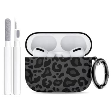 Imagem de Capa para AirPods Pro 3 (2025) com kit de limpeza, linda capa de silicone macio compatível com AirPods Pro 3ª geração com chaveiro para mulheres e homens com chaveiro para Airpod Pro (2025) estampa de