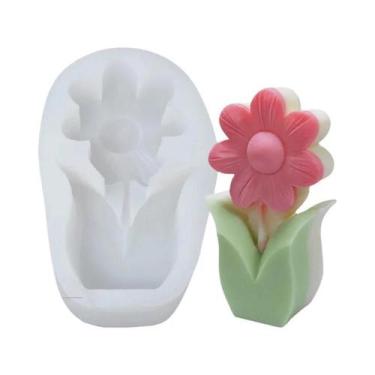 Imagem de Molde De Silicone 3D De Tulipa Para Velas De Aromaterapia, Sabonetes, 