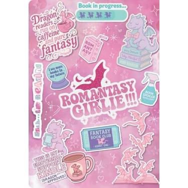 Imagem de Romantasy Girlie Kindle Insert for E-reader – Sobreposição de dragão de fantasia holográfica – Acessório de livros para leitores – Presente para amantes de livros de fantasia e romance (11ª geração