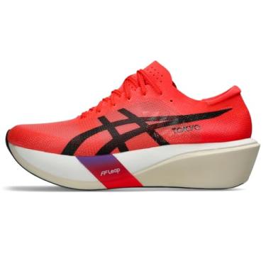 Imagem de ASICS Tênis de corrida unissex METASPEED Edge Tokyo, Vermelho claro/preto, 8.5 Women/7 Men