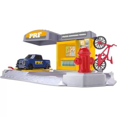 Imagem de Brinquedo Posto Rodoviário Federal Com Jeep Orange Toys - Não Identifi