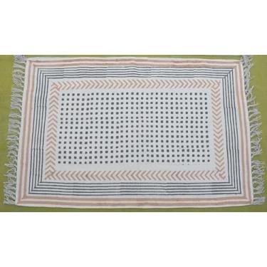 Imagem de Royal Arts and Crafts Tapete de algodão 5 x 9 x 12 cm, 12 x 1,5 m, lindo tapete decorativo de algodão estampado/casa/cozinha/interior/entrada/pátio/corredor/exterior (preto, cor chocolate, 6,5 x 9,5 m