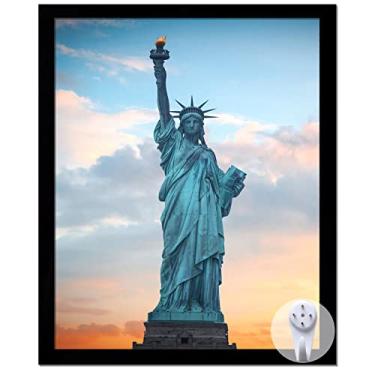 Imagem de OMAIGAR Porta-retrato 9x11 para pôster 9by11 tela certificado preto alta transparente moldura de parede mesa horizontal vertical 9 x 11