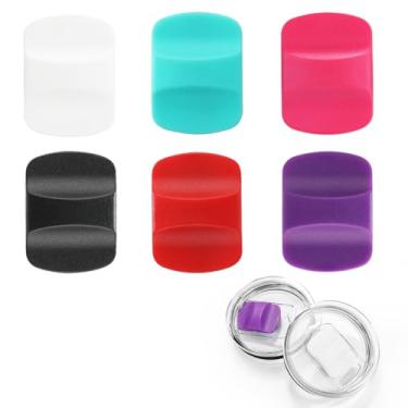 Imagem de 6 peças de substituição deslizante magnético de tampa, slide magnético compatível com tampas YETI 283 g, 473 ml, 590 ml, 850 g (10)