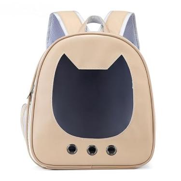 Imagem de Mochila Bolsa Para Transporte De Pet Gato Cachorro Circulação De Ar Visão Panorâmica