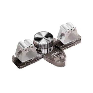 Imagem de Suporte para esfregão de vassoura, reutilizável, criativo, à prova d'água, clipe de esfregão, multifuncional, armazenamento de vassoura de plástico (transparente e cinza)