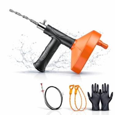 Imagem de Eixo helicoidal de cobra de 33 metros, ferramenta de remoção de entupimento de cabelo de dreno de cobra de encanamento, ferramenta de limpeza de ralo de desentupidor de pia para banheiro cozinha