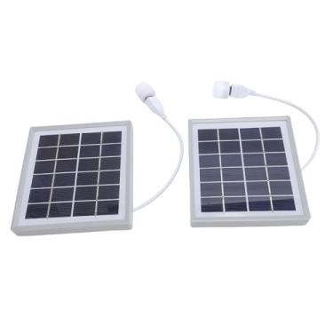 Imagem de Generic Painel Solar Monocristalino, Carregador Portátil de Painel Solar de Alta Eficiência 5W 2pcs Estável para Exterior (Cinza)