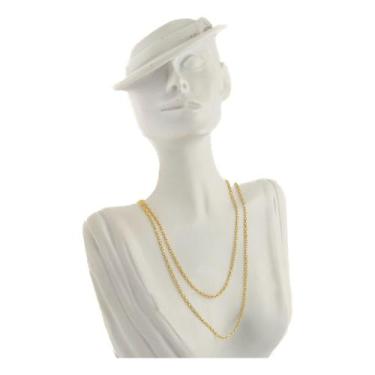 Imagem de Cordão De Ouro 18k Feminino Corrente Cadeado 1.4 70 Cm Colar - JOIE JO
