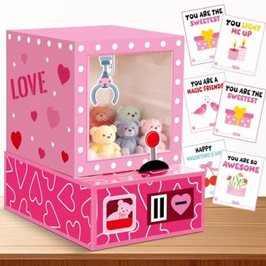 Imagem de ojustbeok 50 peças grande caixa de cartão de dia dos namorados para intercâmbio escolar, máquina de garra de dia dos namorados, caixa de correio para sala de aula, cartão de dia dos namorados para