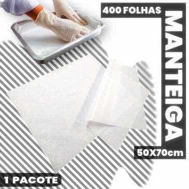 Imagem de Papel Manteiga 50X70Cm Fundo Assar Bolo Forno Panificadora