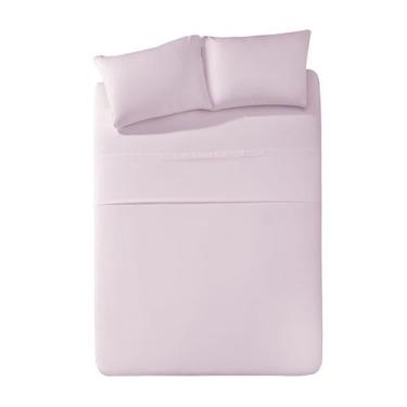 Imagem de Jogo de Cama Queen Döhler Nora 180 Fios 4 Peças, Queen, Lavanda