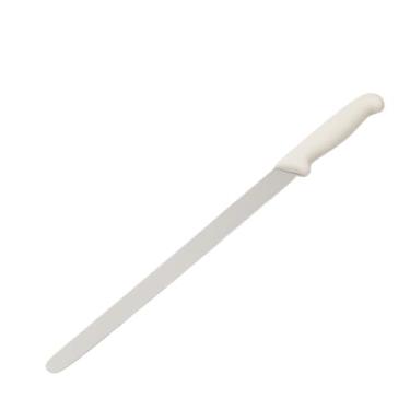 Imagem de Faca Para Frios Aço Inox 12'' Corte Preciso Queijos Salames Presunto Fatiador Lâmina Grande Cozinha