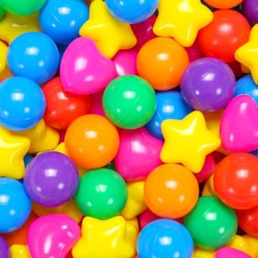 Imagem de GOGOSO Bolas de bola para bebês e crianças, bolas de pérolas para poços de bola, festa temática, casa de salto, aniversário, 500 peças, coloridas