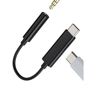 Imagem de Adaptador de fone de ouvido USB C para conector de 3,5 mm para iPhone15 adaptador (2 em 1) 60 W cabo auxiliar tipo C divisor de carregador de áudio para Apple iPad compatível com conversor de