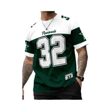 Imagem de Camiseta Casual Masculina De Secagem Rápida E Respirável Com Estampa, 