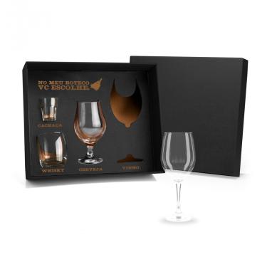 Imagem de Jogo De Copos De Vidro - 4 Pçs Welf