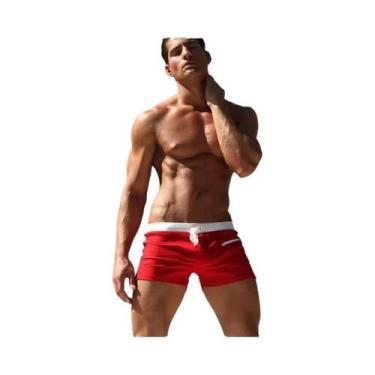 Imagem de Shorts De Natação Masculinos De Secagem Rápida E Respiráveis Com Cintu