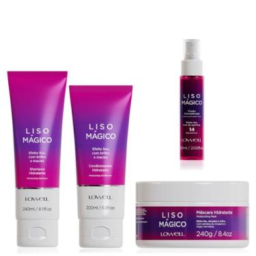 Imagem de Lowell Liso Magico Shampoo, Condicionador, Mascara e Fluido 60ml