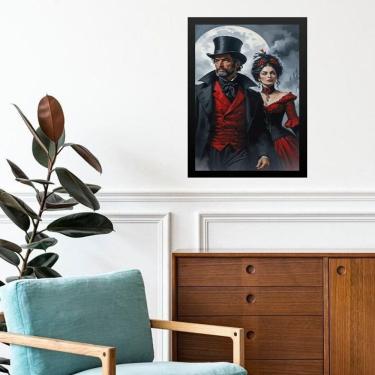 Imagem de Quadro Exú E Pombagira 7 Encruzilhadas 45X34Cm