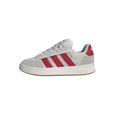 Imagem de adidas Grand Court Alpha Tênis masculino, Branco cristal/Better Scarlet/Off White, 43