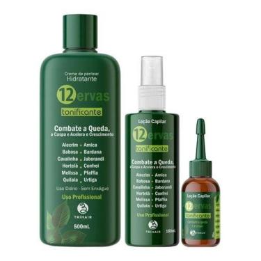 Imagem de Tonificante 12 Ervas Hidratante 500ml + Loção 60ml + Loção 180ml - Tri
