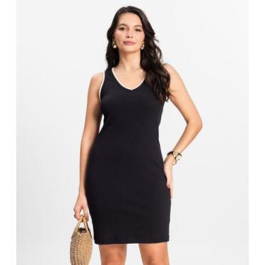 Imagem de Vestido Curto em Ribana Rovitex Preto, P, Preto