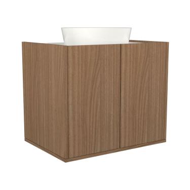 Imagem de Gabinete Suspenso Para Banheiro Davi 60cm Jequitibá