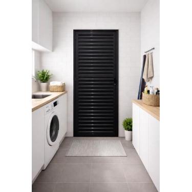 Imagem de Porta Palheta Alumínio Preto 210x90 Lado Direito Linha 25 - Brecorimo