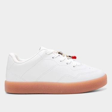 Imagem de Tênis Infantil Molekinha Casual Menina, Branco, 32
