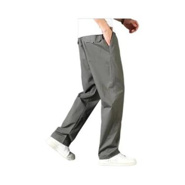 Imagem de Calças Cargo Masculinas plus Size, Soltas, Com Múltiplos Bolsos, De Al