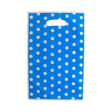Imagem de Sacolas Plásticas De Bolinhas 20un. Lembrancinhas De Aniversário Infan