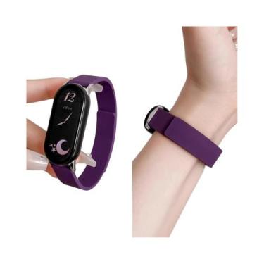 Imagem de Pulseira Magnética De Silicone Para Xiaomi Mi Band 10 9 8 - Acessório 