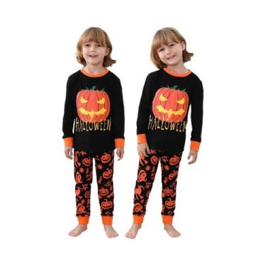 Imagem de Fantasia De Esqueleto Infantil Para Halloween, Pijama Brilhante De Cav