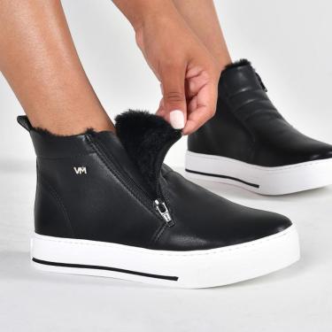 Imagem de Tênis cano alto via marte feminino com pelo 23-4709-Feminino