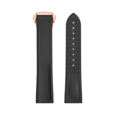 Imagem de Pulseira De Borracha Fluorada De 20mm 21mm 22mm Para Omega Seamaster S