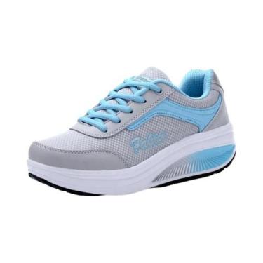 Imagem de Sapatos Femininos Vulcanizados Plus Size - Tênis Plataforma de Alta Qu